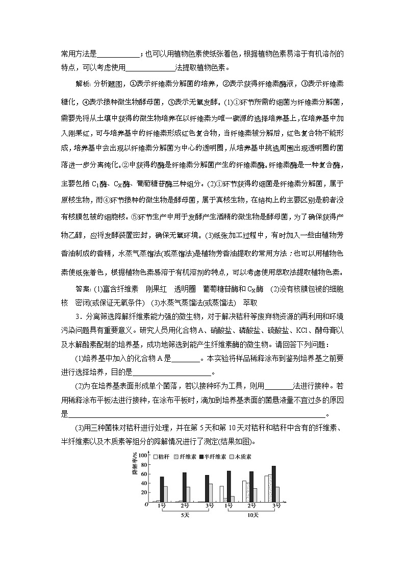 2019年高考生物二轮习题:选修板块综合练 Word版含解析第3页