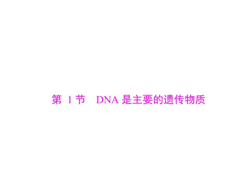 2020年高考生物一轮复习课件：必修2 第3章 第1节 DNA是主要的遗传物质(含答案)04