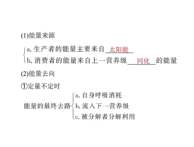 2020年高考生物一轮复习课件:必修3 第5章 第2、3节 生态系统的能量流动和物质循环(含答案)03