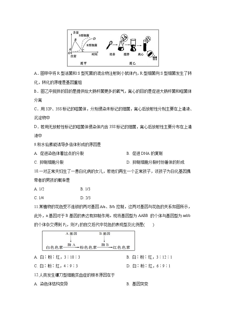 【生物】福建省晋江市南侨中学2018-2019学年高二下学期第一次月考(理)试题第2页