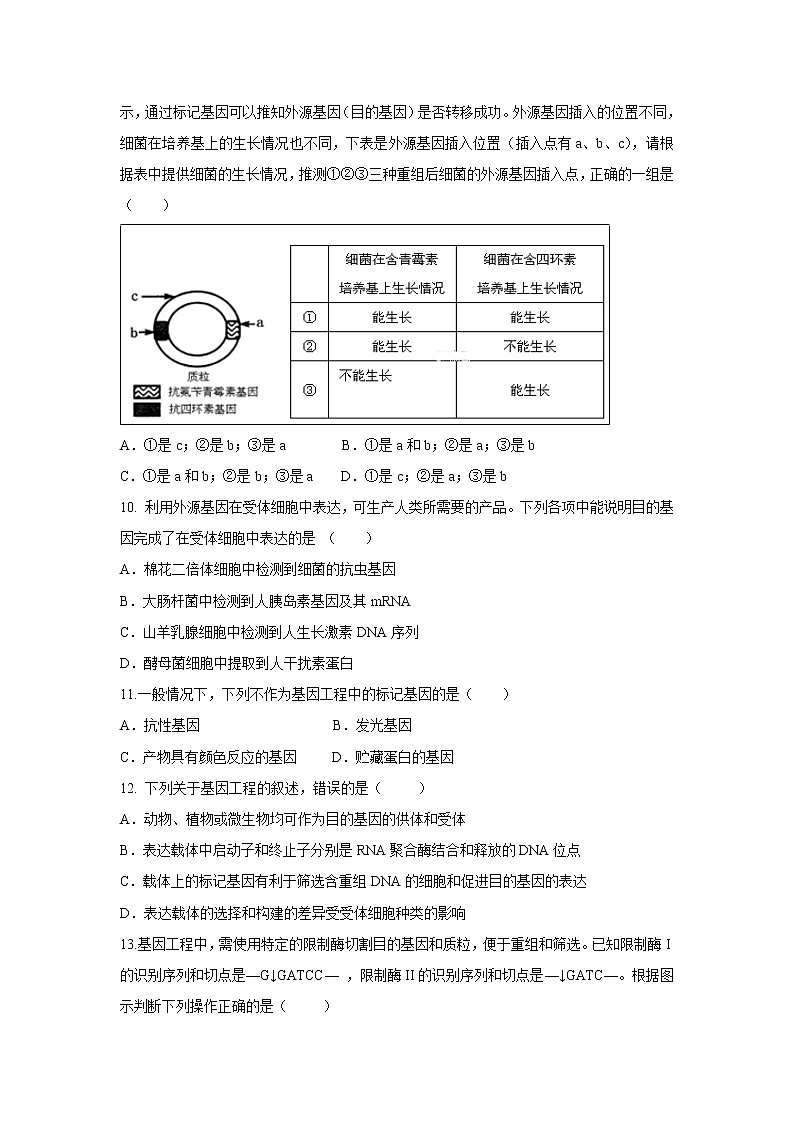 【生物】河南省中牟县第一高级中学2018-2019学年高二上学期第十五次双周考(实验班)试卷03