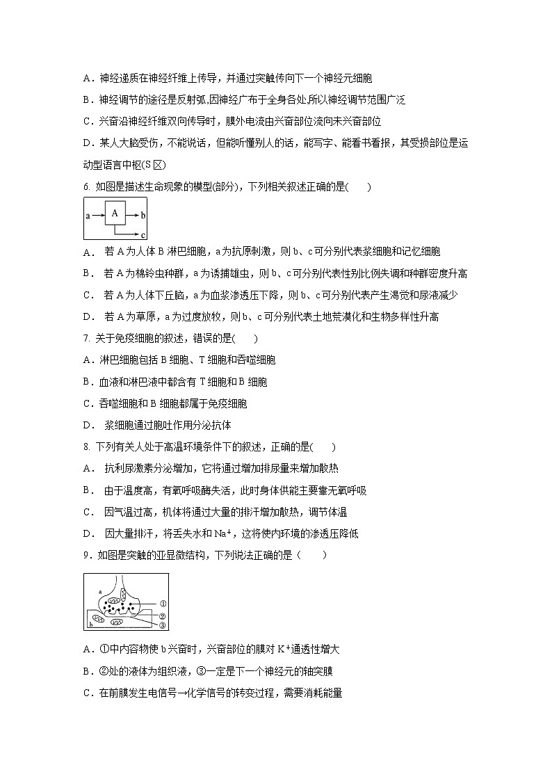 【生物】内蒙古包头市第四中学2018-2019学年高二上学期第二次月考试题02