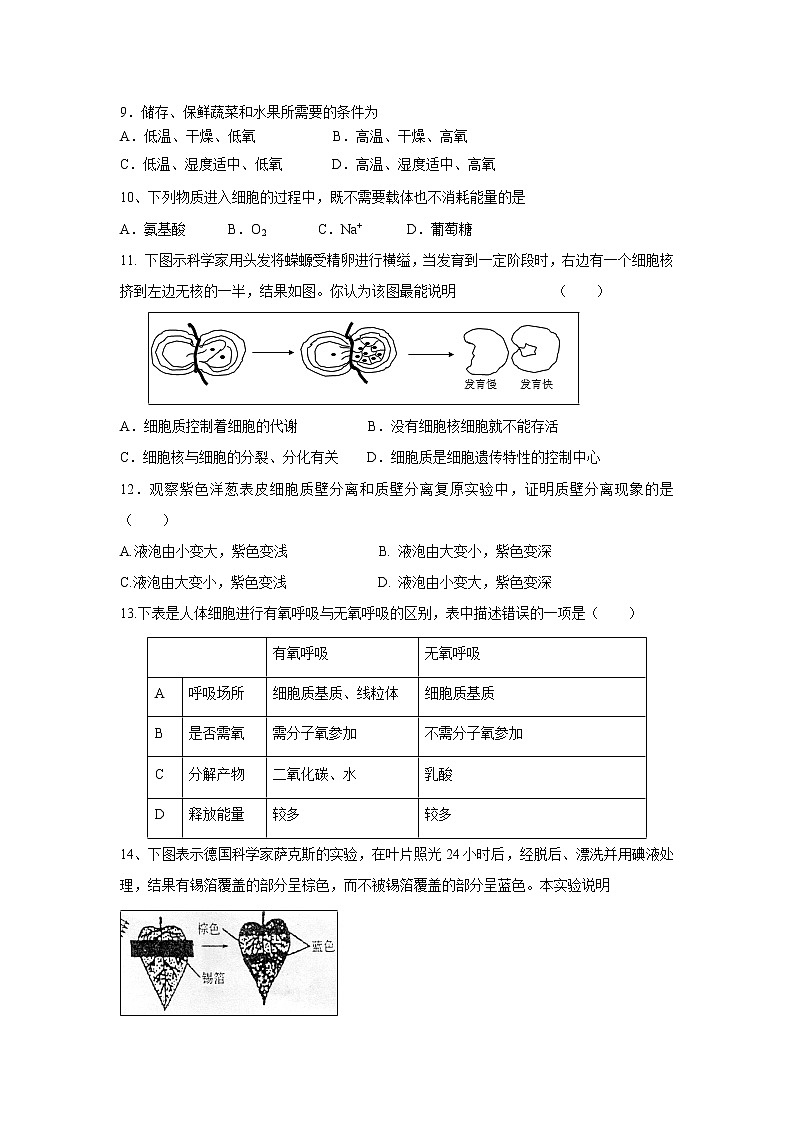 【生物】宁夏青铜峡市高级中学2018-2019学年高二下学期开学考试试题第2页