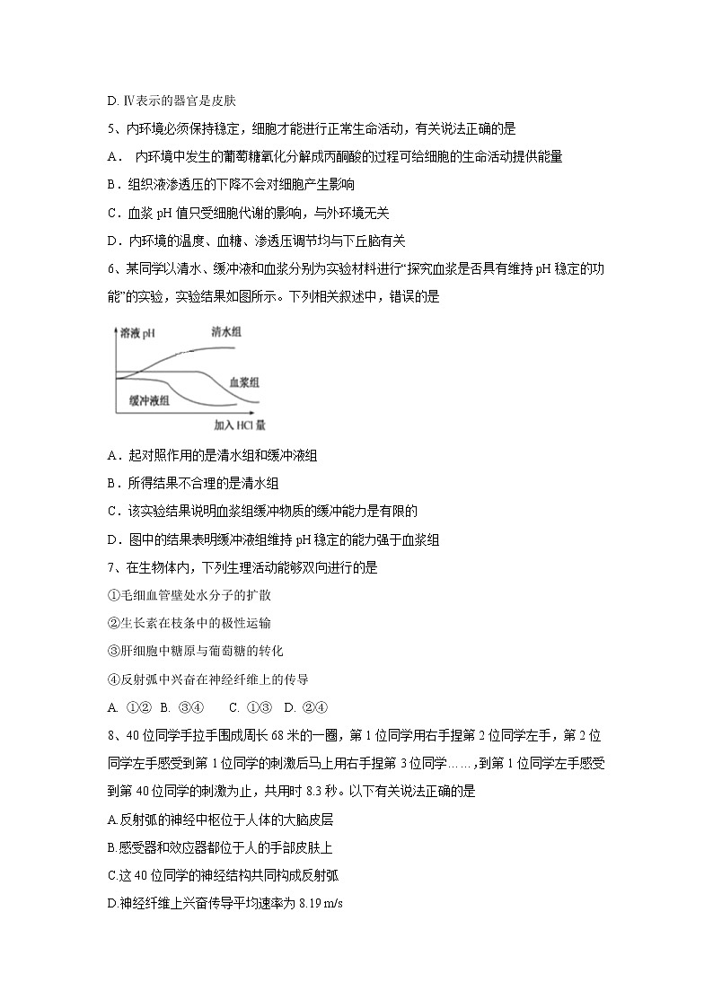 【生物】辽宁省六校协作体2019-2020学年高二上学期期中考试试卷第2页