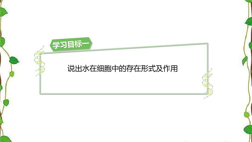 人教版（2019）高中生物必修1第二章第二節(jié)《細(xì)胞中的無機(jī)物》（共15張ppt）第4頁