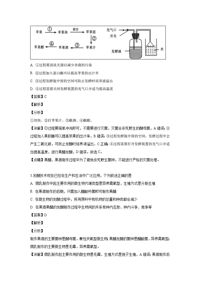 【生物】河南省信阳第一高级中学2018-2019学年高二下学期期中考试试题 (解析版)03