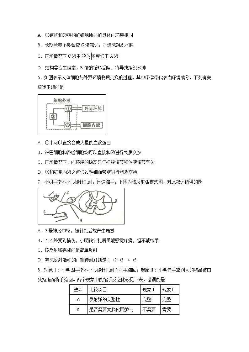 【生物】四川省双流中学2018-2019学年高二上学期期中考试试题02