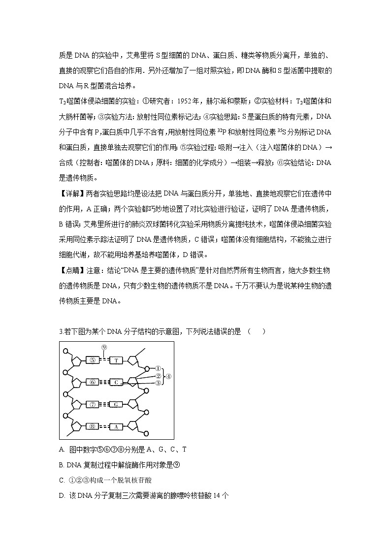 【生物】甘肃省临夏中学2018-2019学年高二下学期期中考试(理)试卷(解析版)第2页
