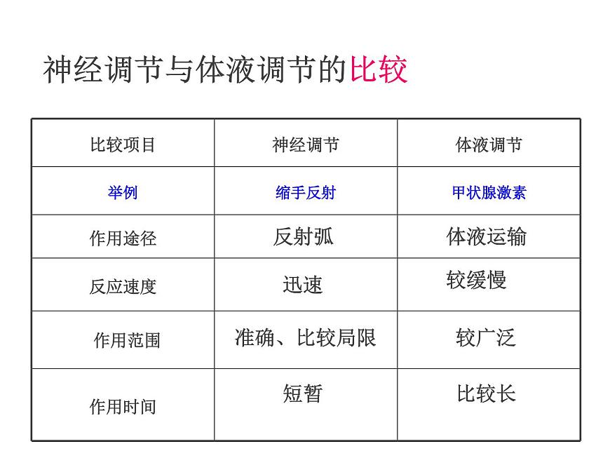人教版高二生物必修3課件：2.3 神經(jīng)調(diào)節(jié)與體液調(diào)節(jié)的關(guān)系 （共41張PPT）第6頁(yè)