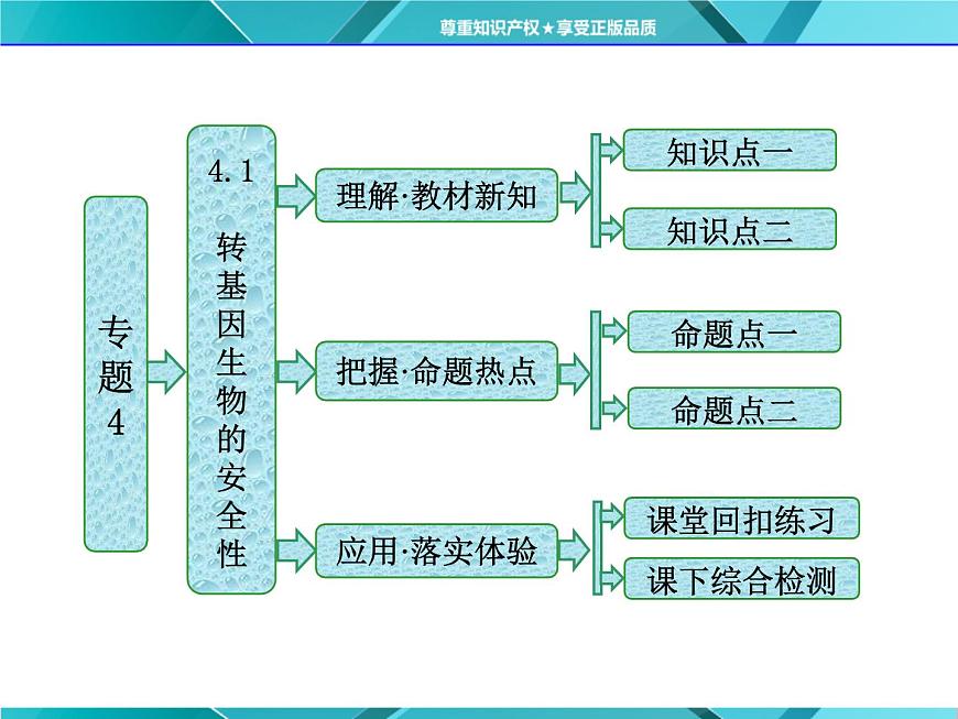 人教版選修3課件 第1部分 專題4 4.1 轉(zhuǎn)基因生物的安全性第1頁