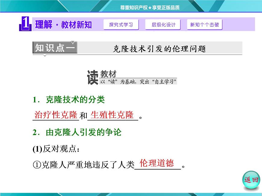 人教版選修3課件 第1部分 專題4 4.2&4.3 關(guān)注生物技術(shù)的倫理問題 禁止生物武器第4頁(yè)