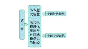 生物必修2《遗传与进化》第七章 现代生物进化理论综合与测试说课ppt课件