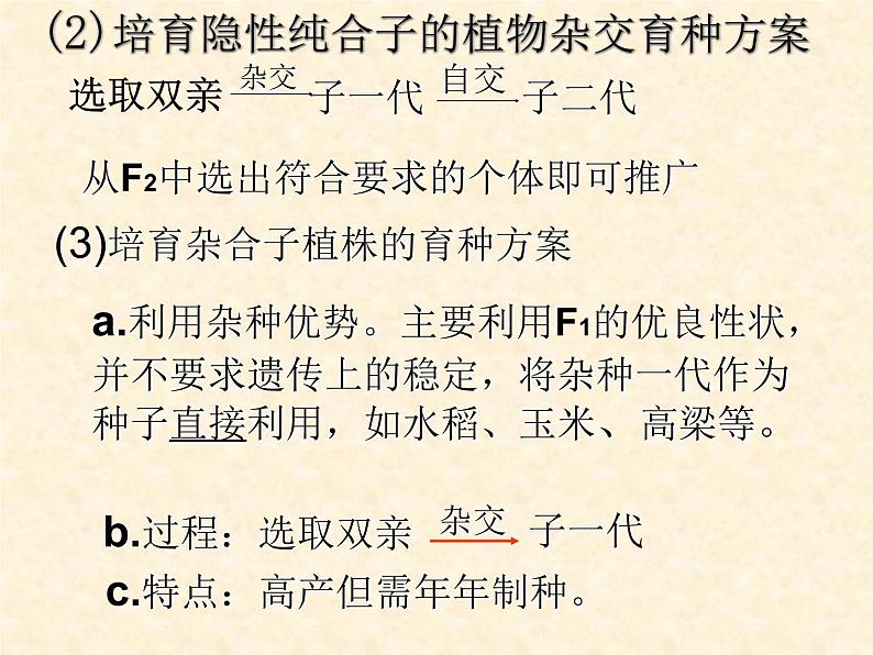 高中人教版生物必修2教学课件:6.1 杂交育种与诱变育种2 Word版含答案04