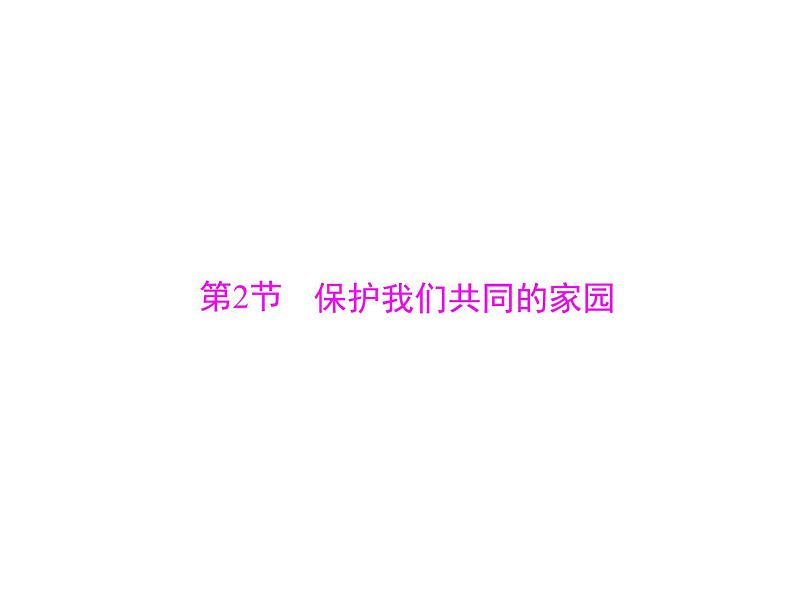 新人教版生物必修三:6.2《保护我们共同的家园》ppt课件(33页)01