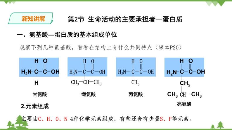 人教版生物必修一2.2《生命活动的主要承担者-蛋白质》PPT课件+教学设计+同步练习05