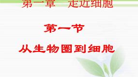 必修1 第1章 第1节从生物圈到细胞 课件