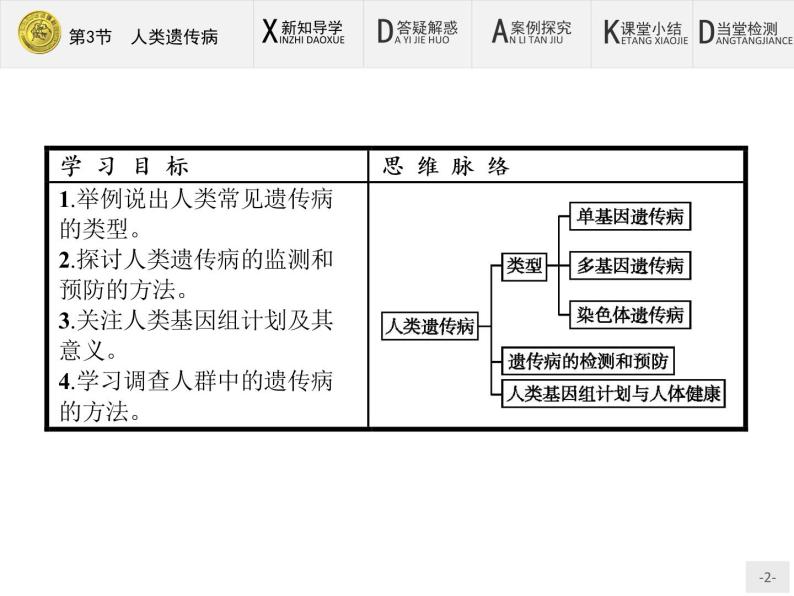 高中生物人教版必修2课件：5.3 人类遗传病02