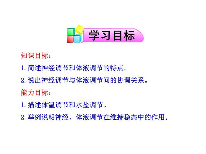 高中生物PPT授课课件(人教版必修3)2.3神经调节与体液调节的关系02