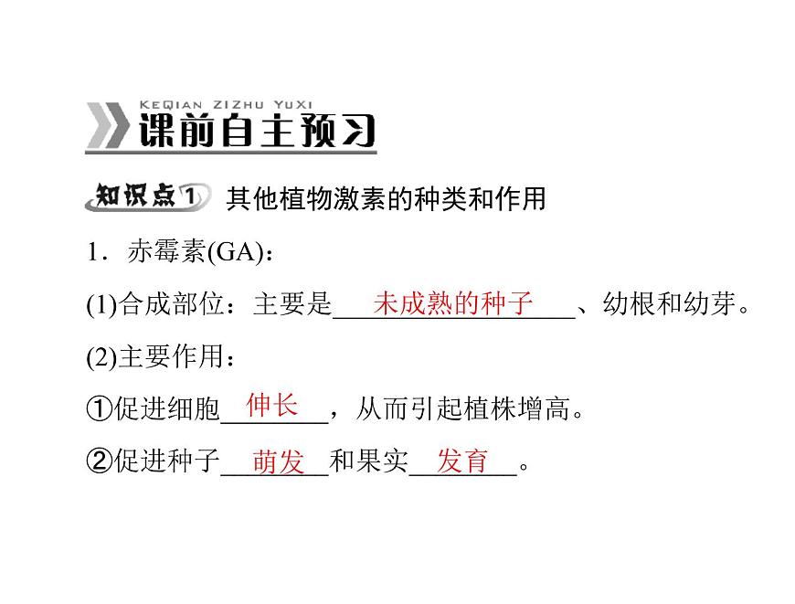 新人教版生物必修三：3.3《其他植物激素》ppt課件（29頁）第2頁
