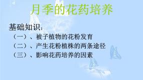 生物选修1《生物技术实践》课题2 月季的花药培养教课内容ppt课件