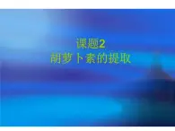 生物：6.2《胡萝卜素的提取》课件（新人教版选修1）