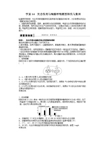 高考生物大一轮复习学案+作业第三单元 学案14 光合作用与细胞呼吸题型探究与集训