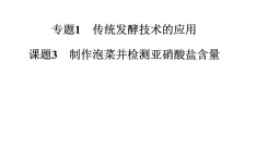 高中生物选修1课件：1.3制作泡菜并检测亚硝酸盐含量(共33张PPT）