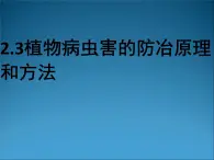 生物：2.3《植物病虫害的防治原理和方法》课件2（新人教版选修2）