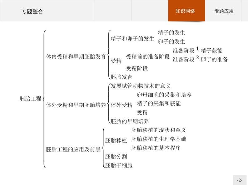 高中生物人教版选修3课件：专题3 胚胎工程02