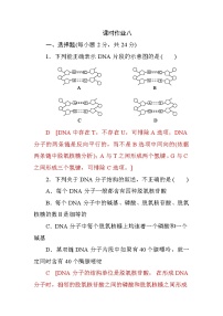 高中人教版 (新课标)第2节 DNA分子的结构课后作业题