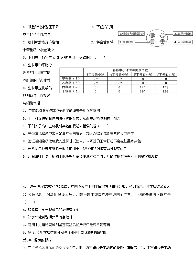 浙江省温州环大罗山联盟2020-2021学年高一下学期期中联考生物试题+答案02