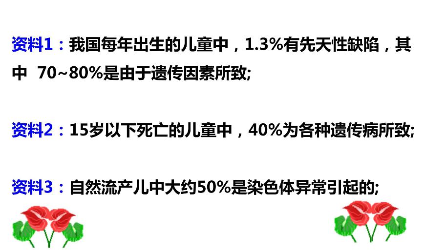 高中生物人教版 (新課標(biāo)) 必修2課件 5.3 人類遺傳病（1）第2頁(yè)