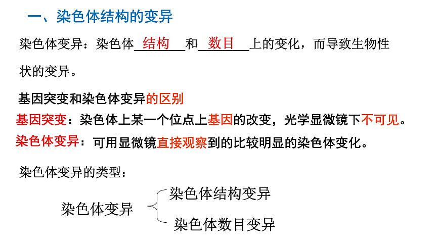 高中生物人教版 (新課標(biāo))必修2課件 5.2 染色體變異（1）第2頁