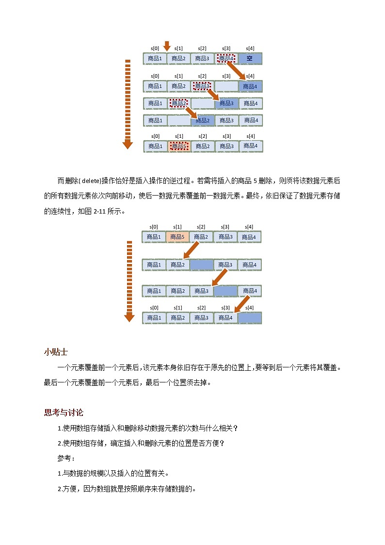 项目三 探索商品基本信息表的实现——线性表的应用(第二课时)课件+教案03