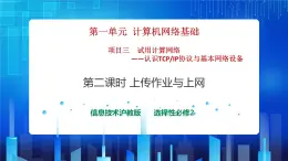 第一單元項(xiàng)目三 試用計(jì)算機(jī)網(wǎng)絡(luò)——認(rèn)識(shí)TCP IP協(xié)議與基本網(wǎng)絡(luò)設(shè)備（第二課時(shí)）課件+教案
