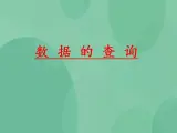 粤教版高中信息技术（选修4）3.2 数据的查询 课件