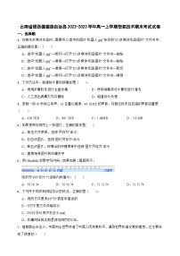 云南省维西傈傈族自治县2022-2023学年高一上学期信息技术期末考试试卷