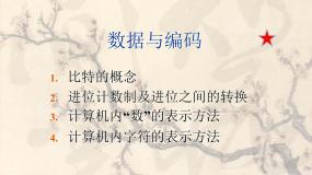 粤教版高中信息技术必修第一册 1.2数据编码 课件