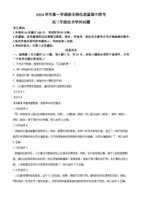 浙江省浙里特色联盟2024-2025学年高二上学期期中联考信息技术试题（Word版附解析）