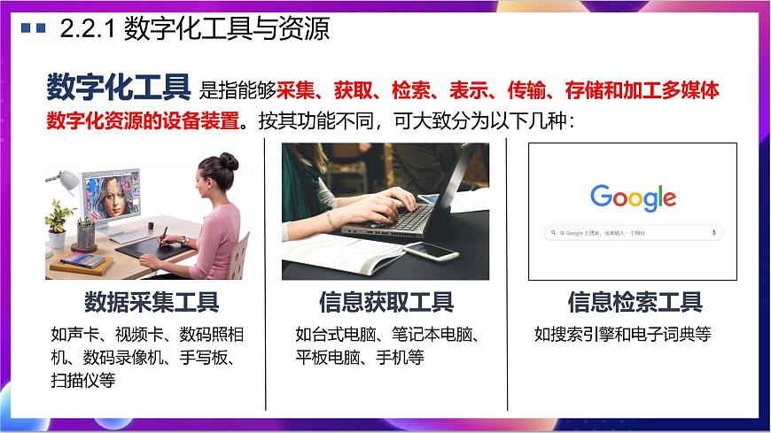【新教材】粵教版（2019）信息技術(shù)必修一2.2《數(shù)字化學(xué)習(xí)與創(chuàng)新》課件第3頁