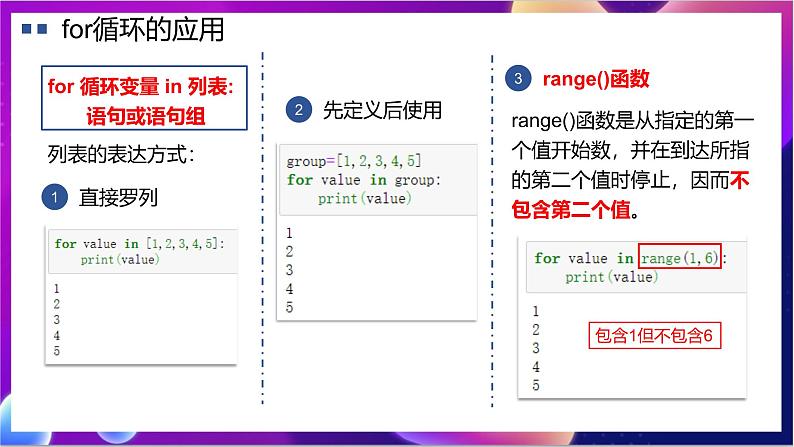 【新教材】粤教版(2019)信息技术必修一4.4《运用循环结构描述问题求解过程》课件第5页