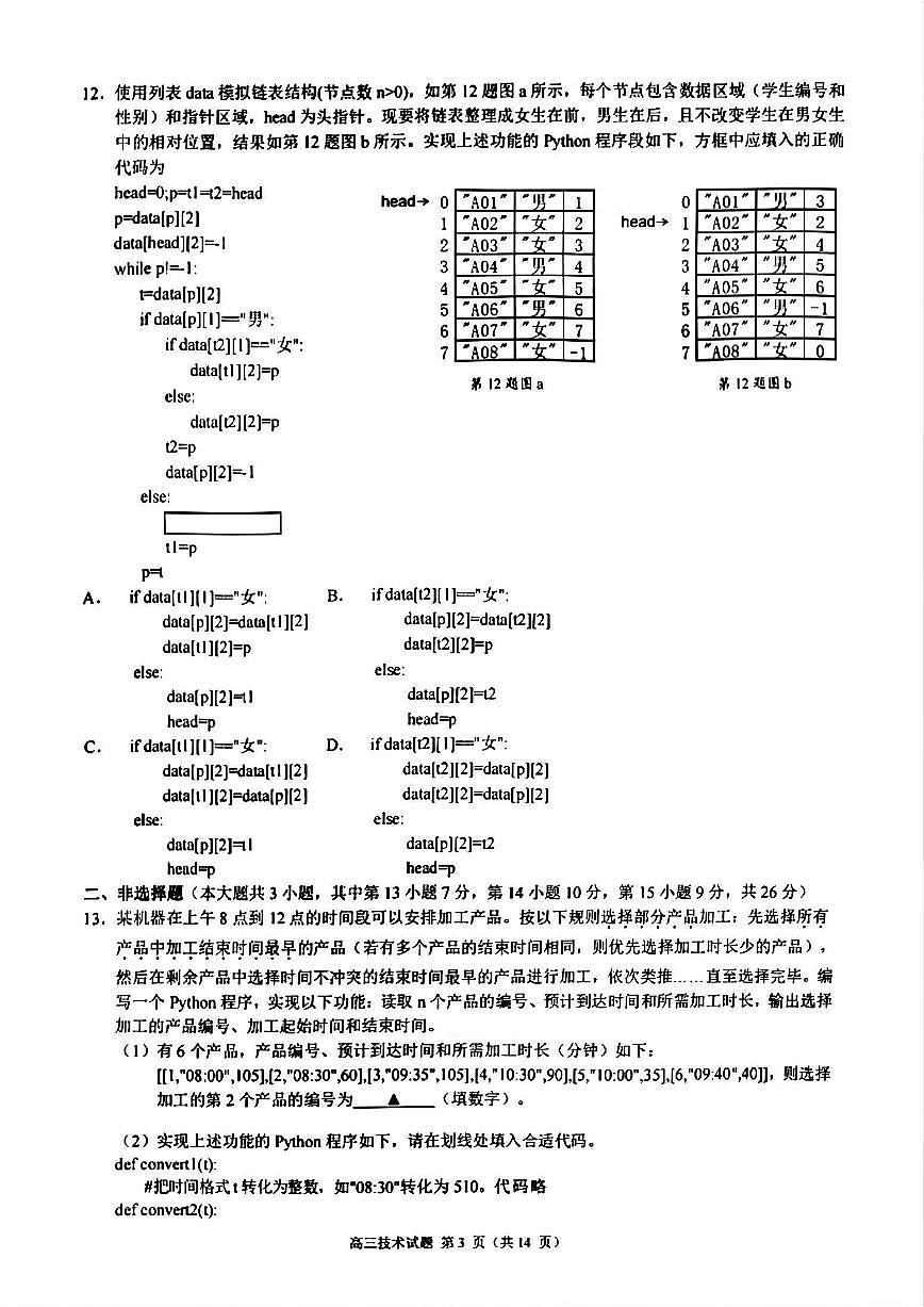 技术试卷第3页