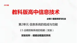 教科版高中必修二信息技术 2.5远程控制系统的组建PPT课件