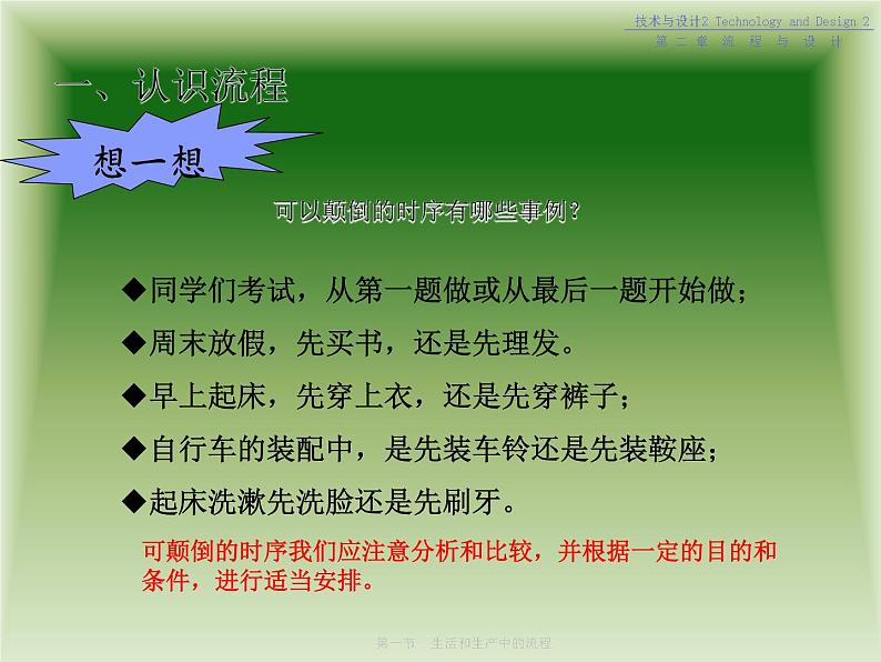 苏教版高中通用技术 必修2 2.1 生产和生活中的流程(课件)第6页