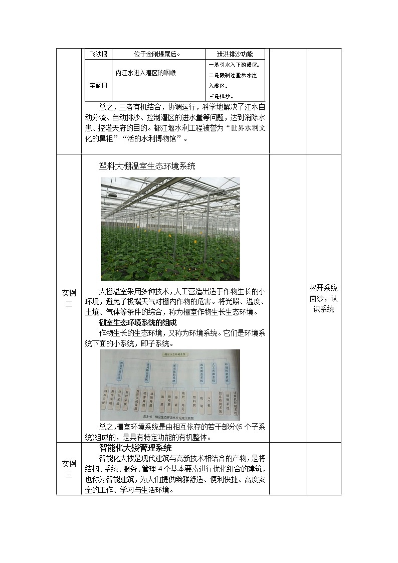 地质版通用技术必修二 3.1 揭开系统的面纱 教案第2页