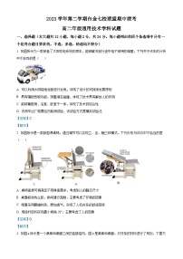 浙江省臺金七校聯(lián)盟2023-2024學年高二下學期期中聯(lián)考通用技術試卷（Word版附解析）