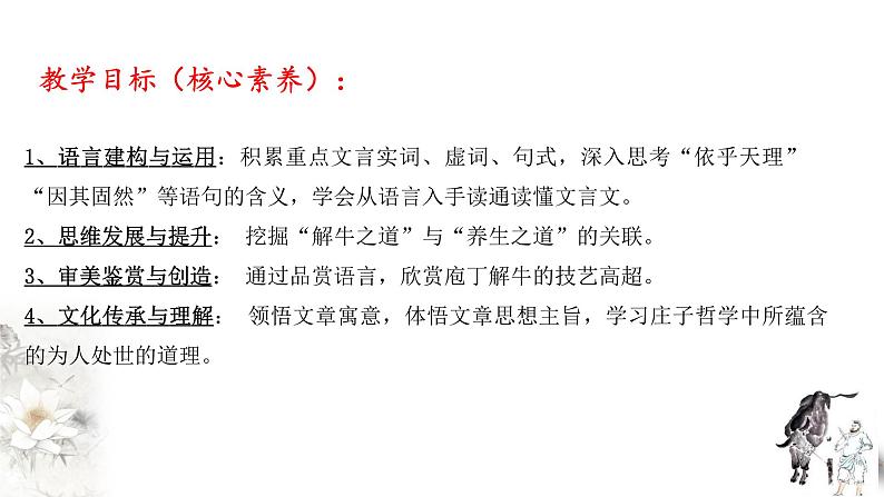 高中语文人教统编版必修下册 1.1.3《庖丁解牛》课件(2)(共30张PPT)第3页