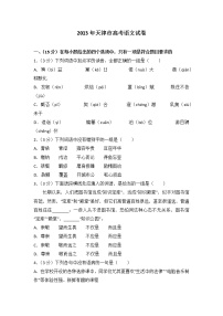 2013年天津市高考语文试卷