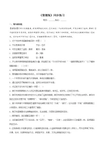 人教统编版必修 下册4 窦娥冤(节选)一课一练