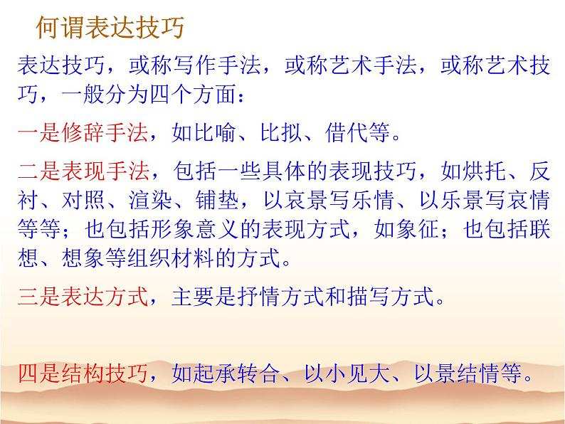 高考语文一轮复习 鉴赏诗歌的表达技巧课件PPT第2页